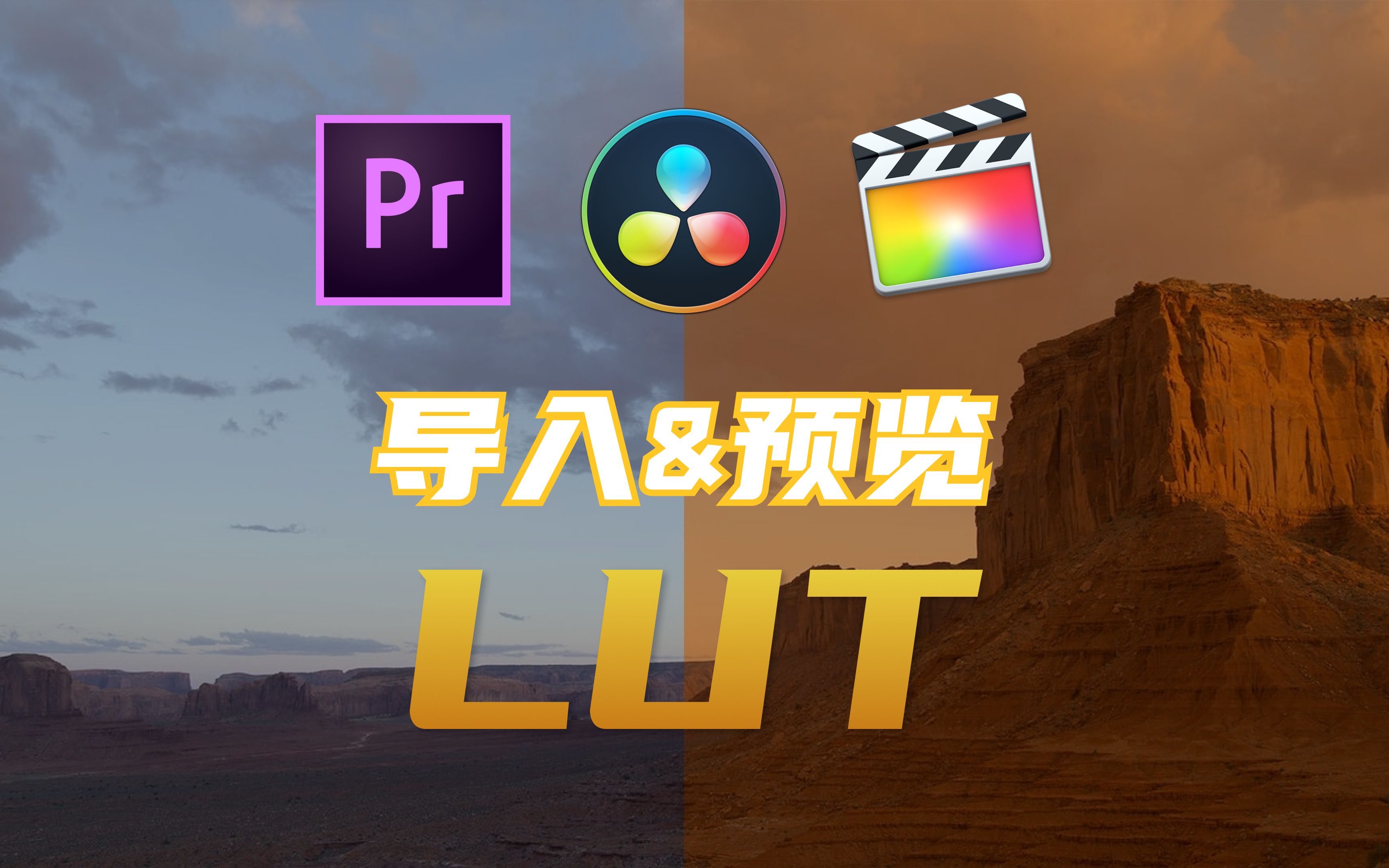 如何在PR、达芬奇、FCPX中快速导入和预览LUT | 剪辑教程 | Premiere | Final Cut Pro X哔哩哔哩bilibili