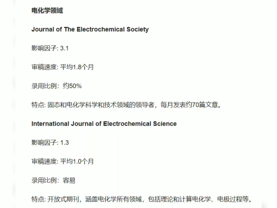 SCI 4 区审稿快的电化学和图像处理领域期刊推荐哔哩哔哩bilibili