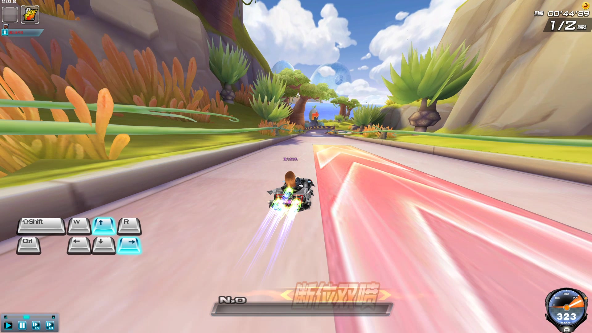 《qq飞车》原装a车 蝙蝠战车试跑 萌怪星球ssc专用比赛车居然这么好开