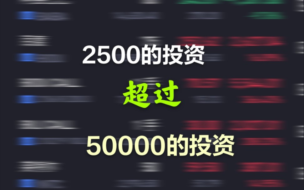 投资2500美元的期权收入超过了5万美元持仓的股票收入.哔哩哔哩bilibili