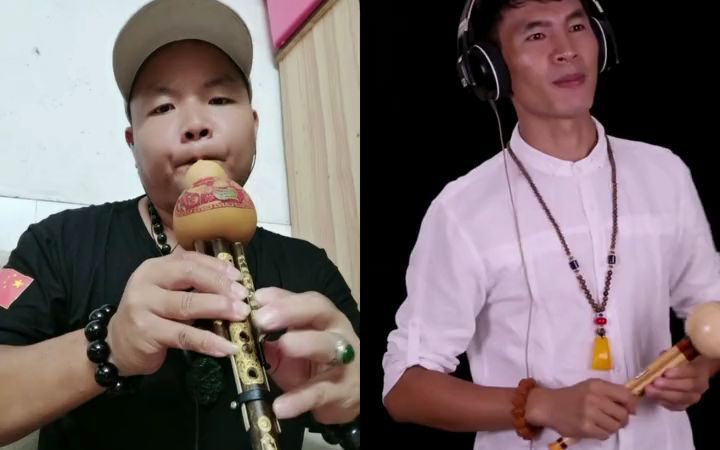 滇南古韵葫芦丝 一起 #合拍 即兴演奏 《旧梦》葫芦丝合奏,业余爱 ..