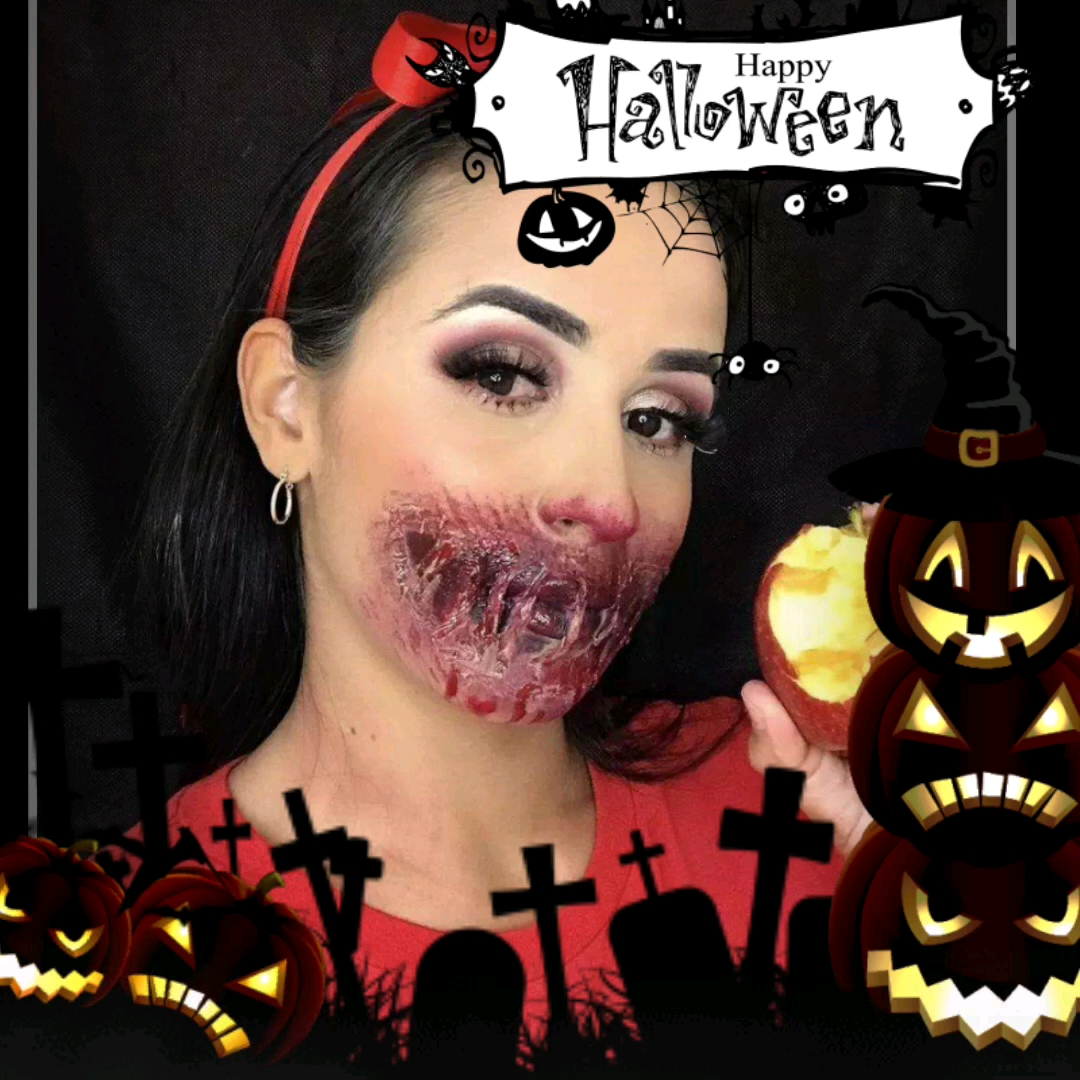 最恐怖万圣节妆容7