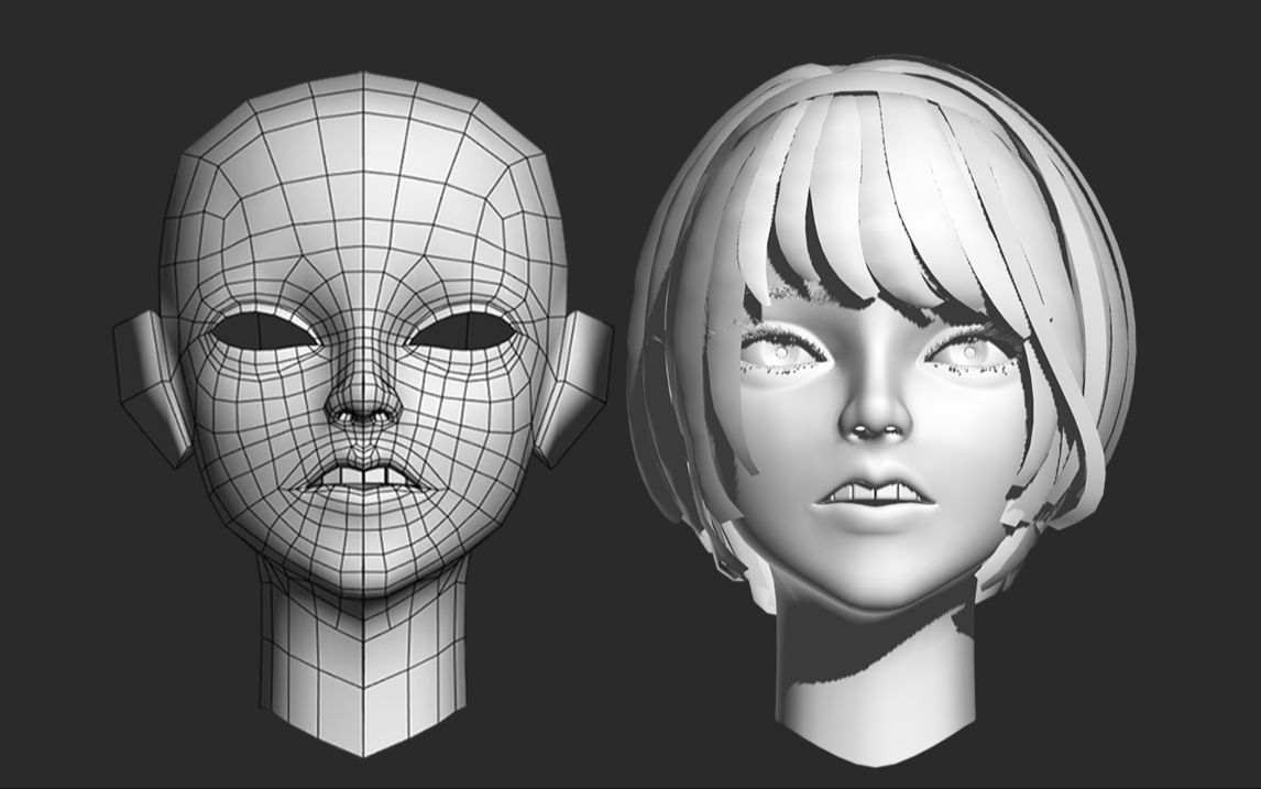 最基礎細緻角色3dmax臉部五官比例人物角色建模零基礎技巧教程