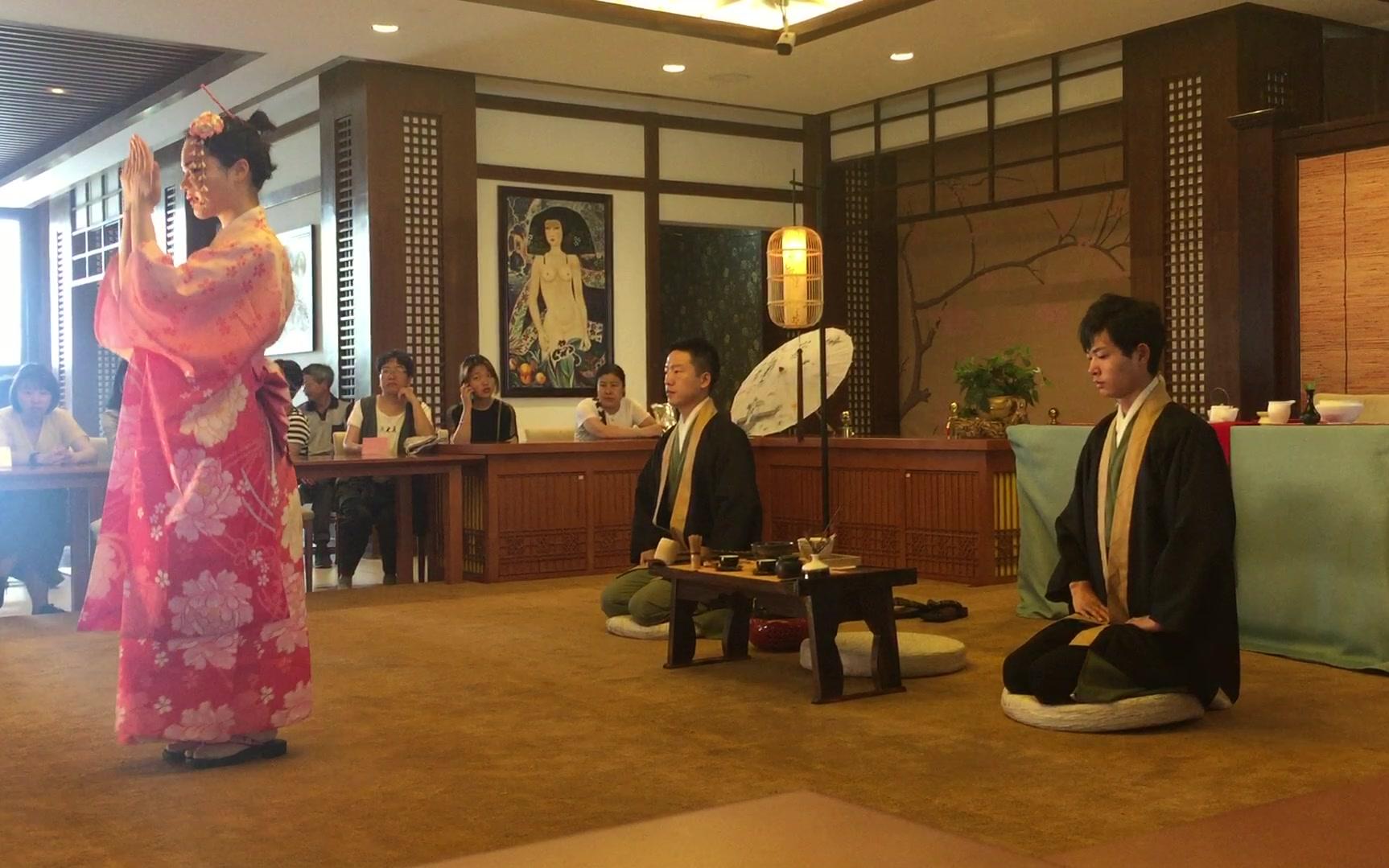 vlog横店圆明园夏苑日本馆日式茶道表演