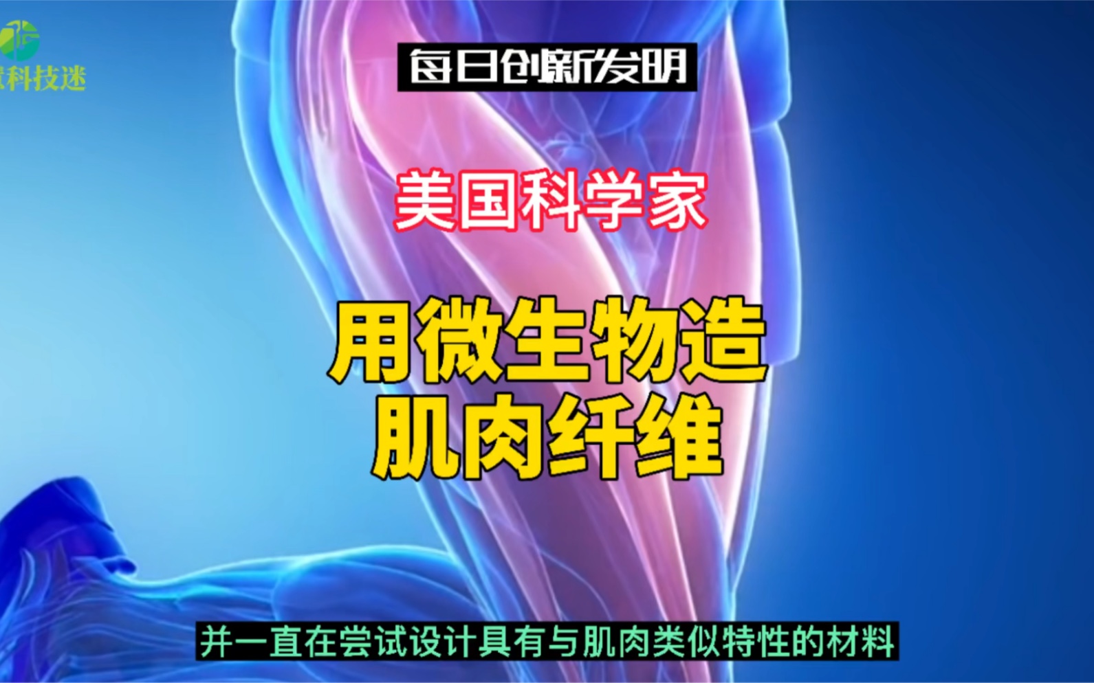 美科学家用微生物造肌肉纤维#,比凯夫拉纤维更坚韧哔哩哔哩bilibili