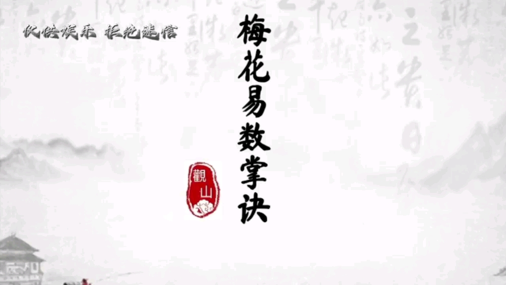 梅花易数之掌诀起课哔哩哔哩bilibili