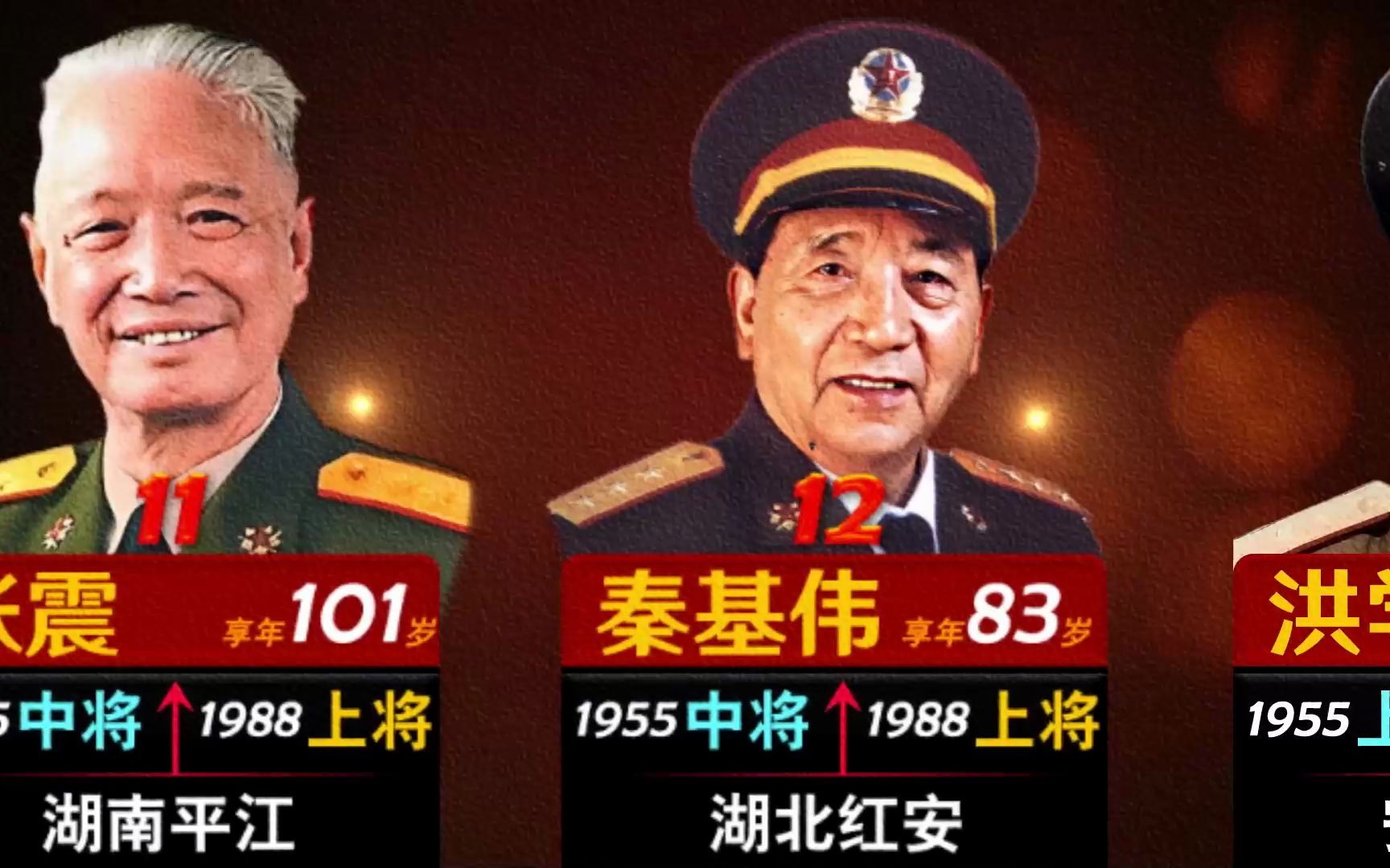 共和国两次授衔的13位开国将军,包括我国唯一一个“六星上将”哔哩哔哩bilibili