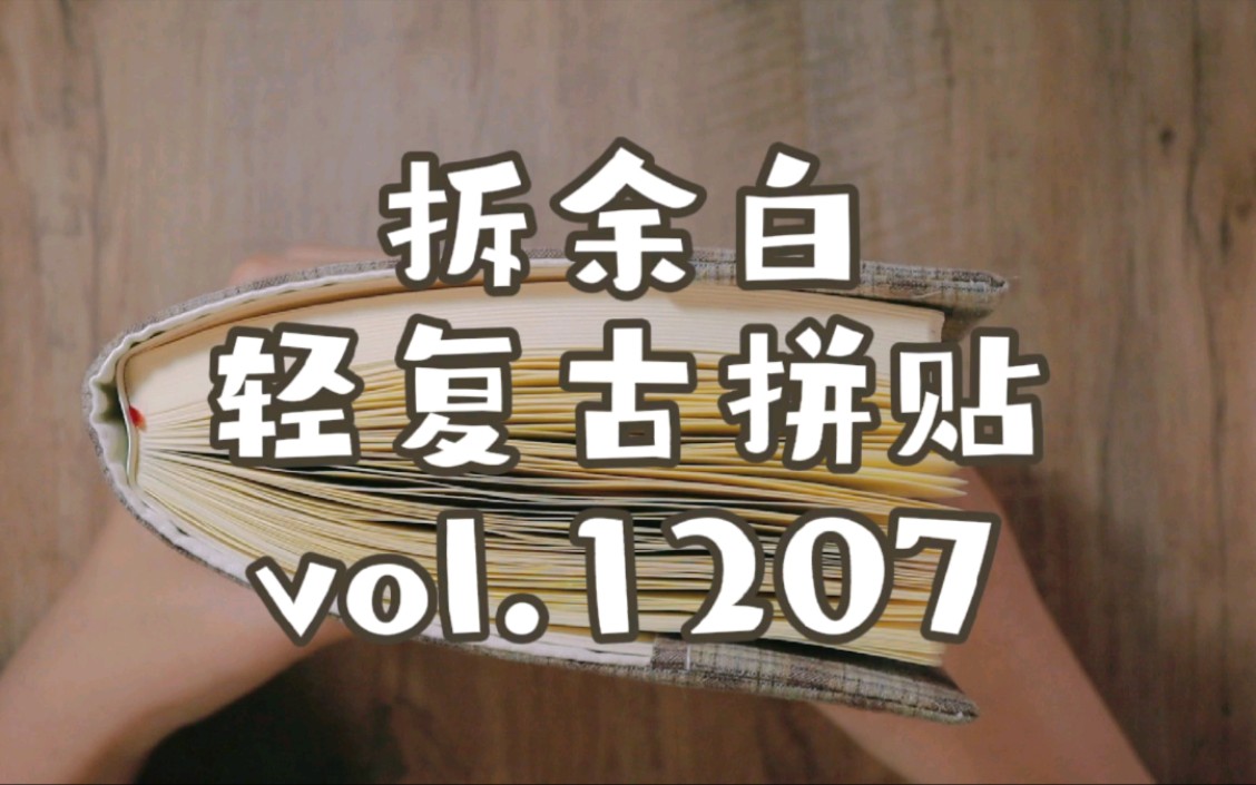 洛依手帐VLOG.轻复古拼贴A5本vol.1207 拆余白哔哩哔哩bilibili