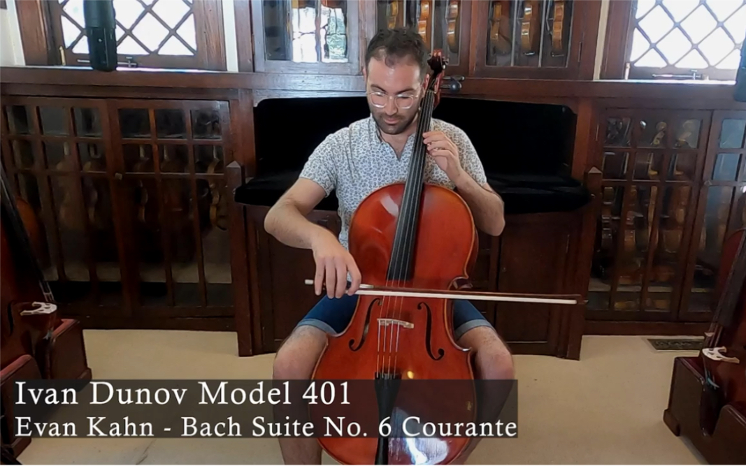 来自洛杉矶的大提琴家埃文卡恩evankahn演奏伊斯曼ivandunovvc401传统
