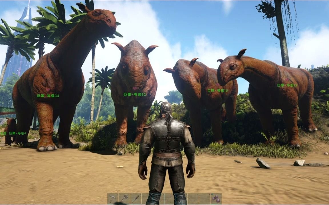 方舟:生存进化(ark:survival evolved)巨犀五口之家