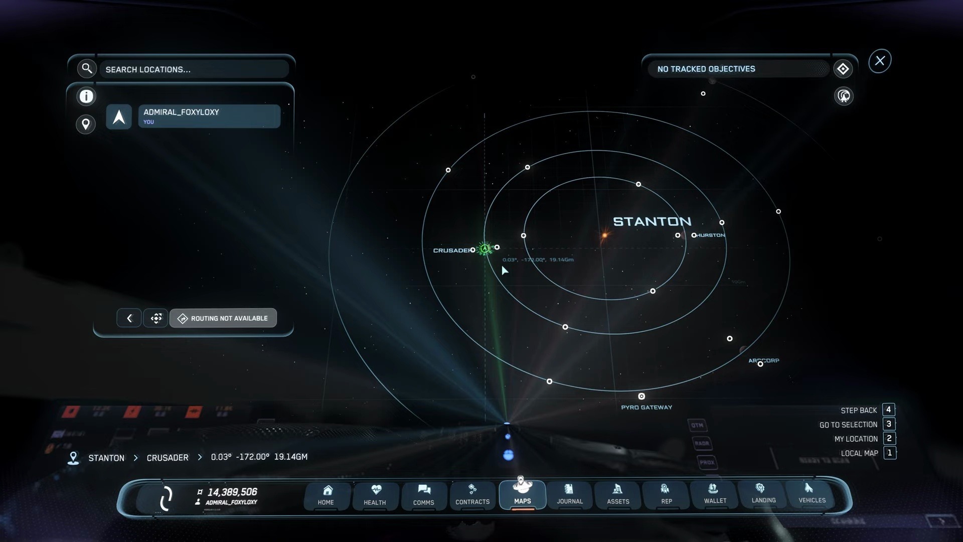 星际公民 在stanton恒星系全息星图寻找北方