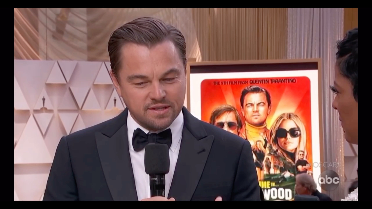 【生肉】小李子Leonardo DiCaprio 2020年第92届奥斯卡红毯采访哔哩哔哩bilibili