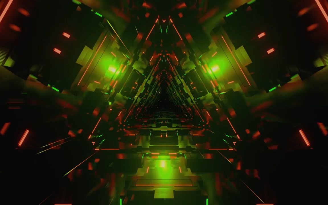 m624 3d炫酷动感金属穿梭隧道酒吧舞蹈演出走秀led屏幕背景视频vj素材