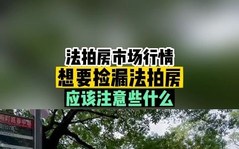 法拍房市场行情,想要捡漏法拍房,应该注意些什么?哔哩哔哩bilibili