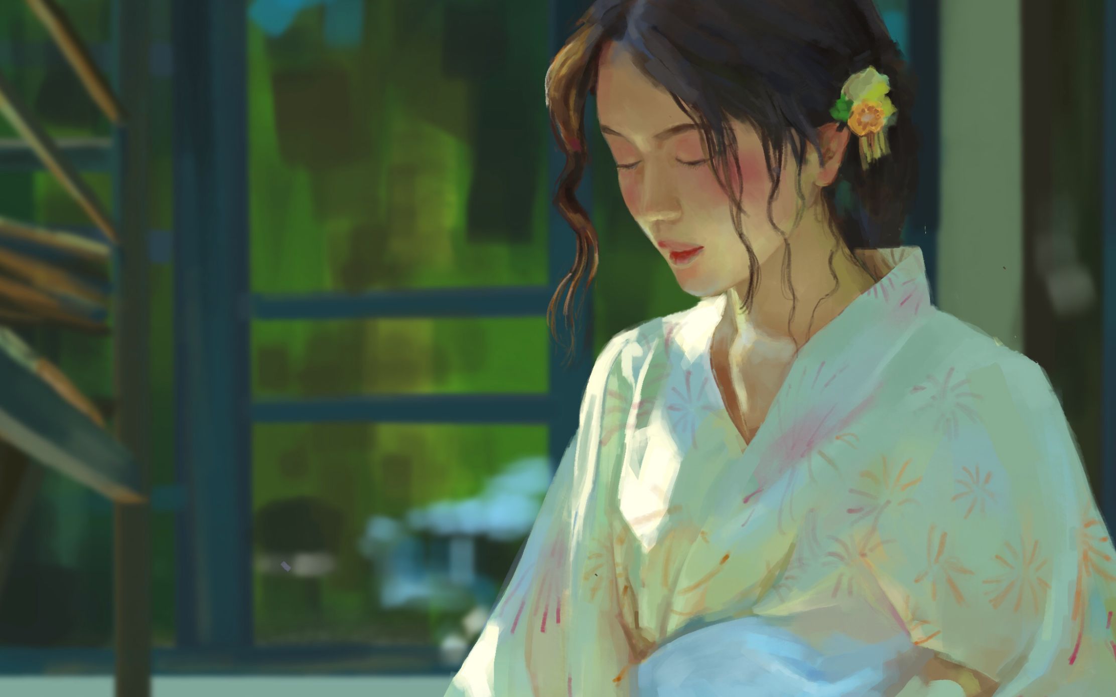 【procreate】【和服少女】完整厚涂挑战!