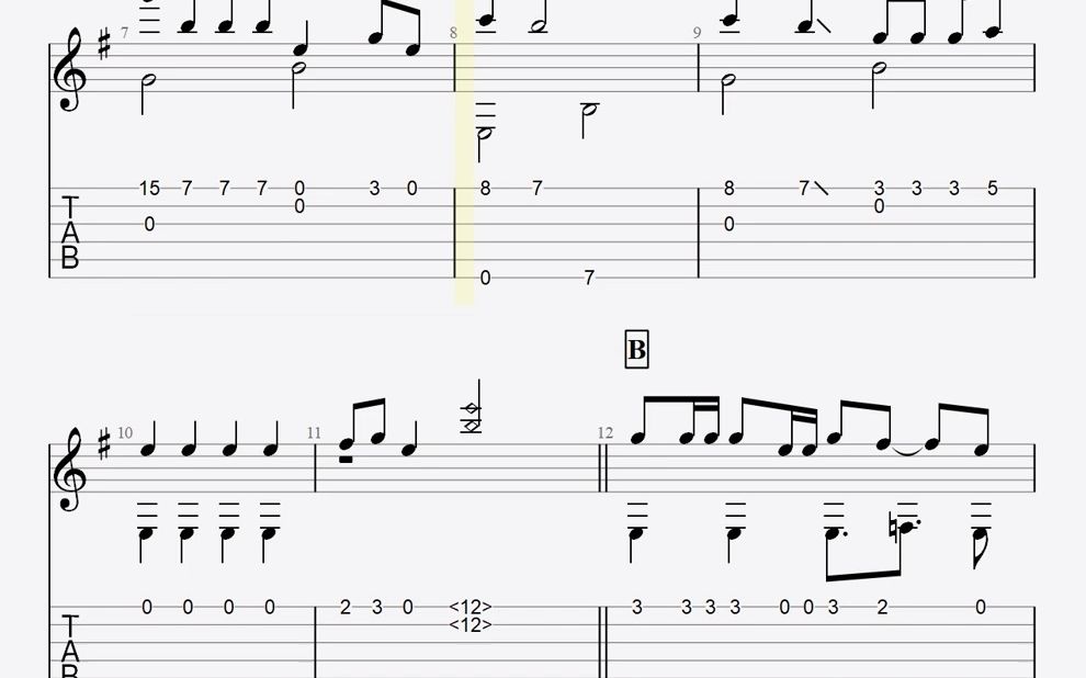 踊_ado[ソロギター tab譜面]