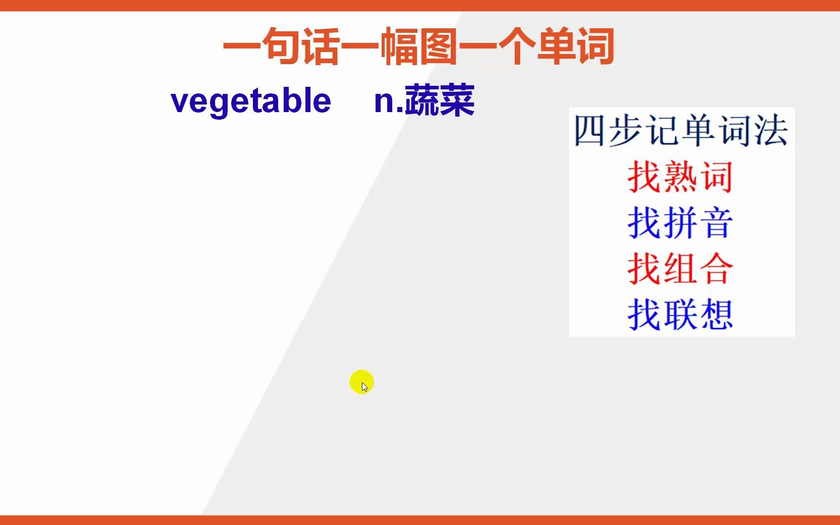 怎么背蔬菜的英语单词vegetable哔哩哔哩bilibili