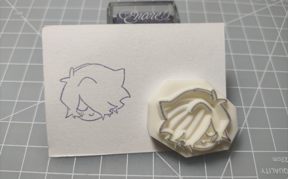 橡皮章光遇刺头的刻章过程