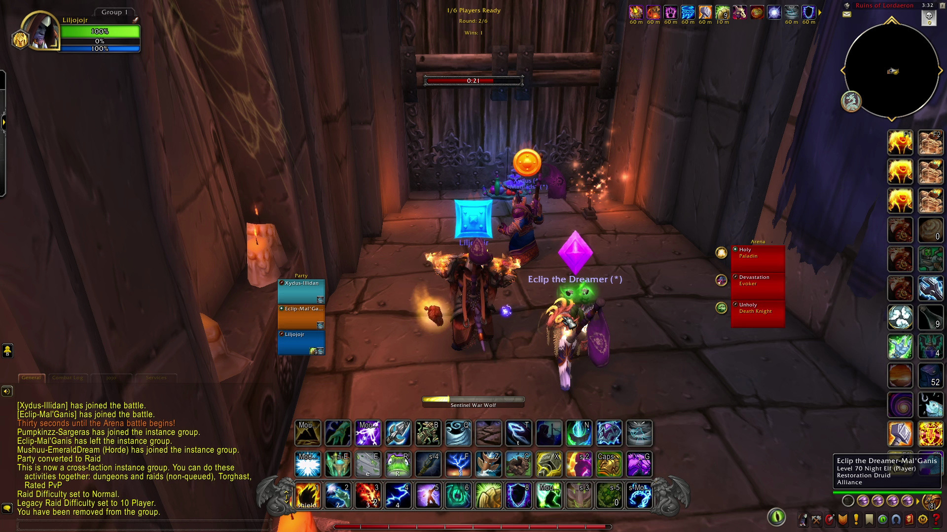 魔兽世界地心之战pre-patch元素萨满竞技场solo