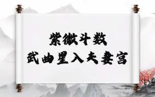 Tải video: 紫微斗数武曲星入夫妻宫会是物质的爱情吗？