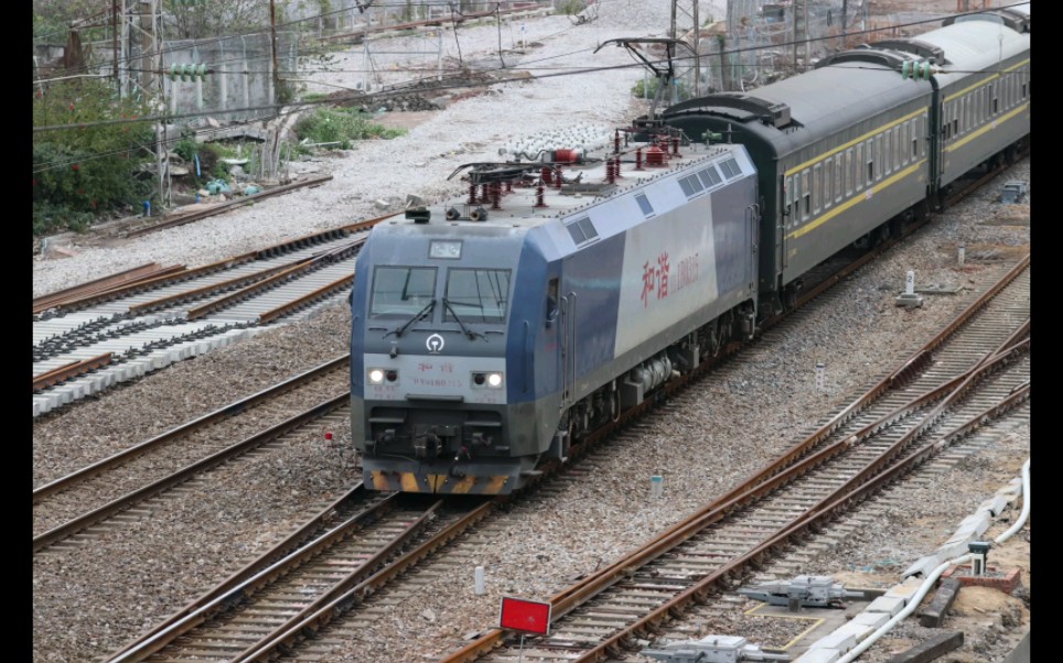 纯正德系电力机车!武江hxd1b又来广州了!