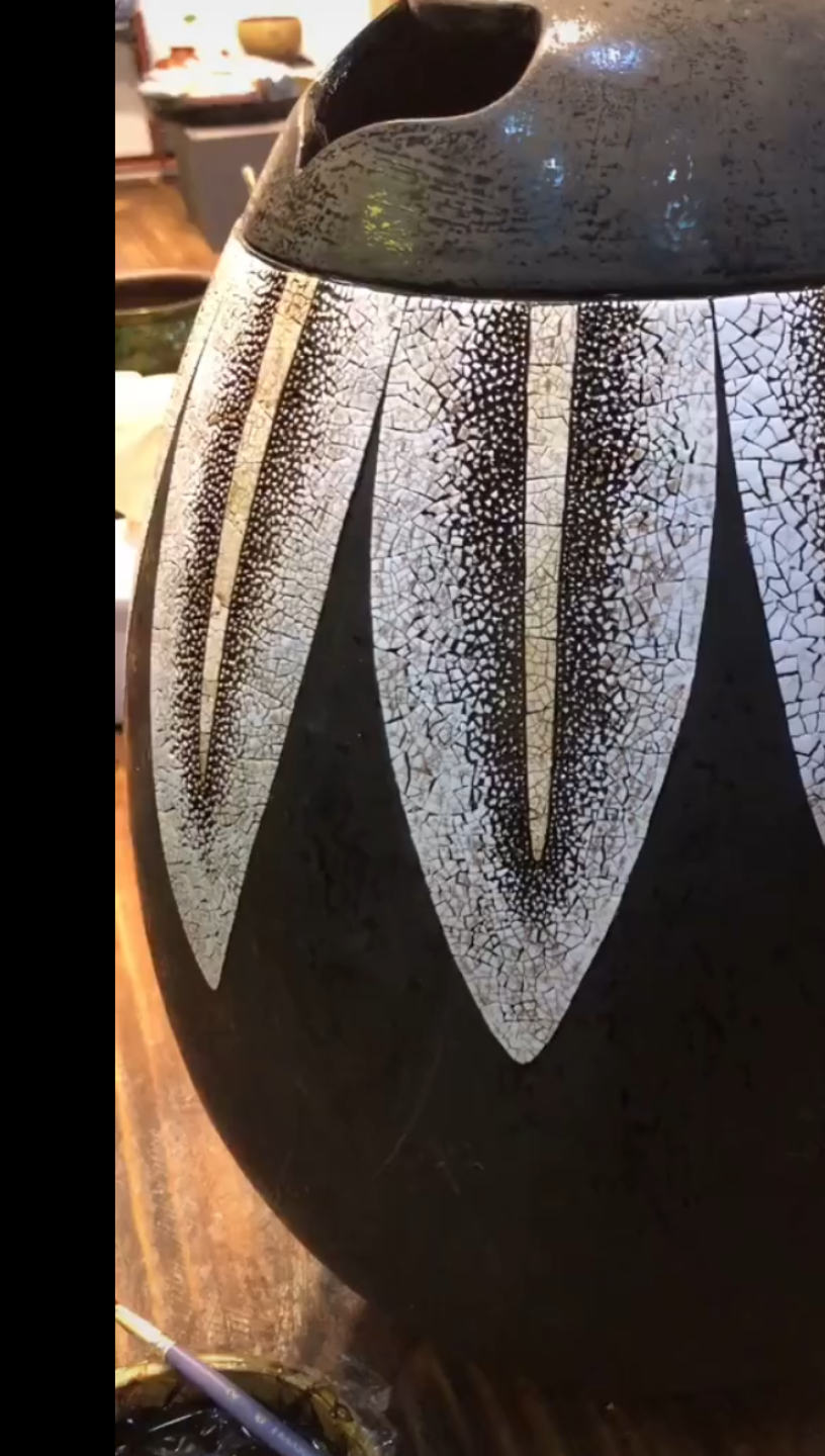 蛋壳在大漆中的魅力! 不同蛋壳会有自己的温度