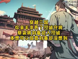 Download Video: 穿越三国 你亲手杀死了隥城守将 蔡袅将刘备迎入隥城 本想可以投靠刘备却没想到《汉末四分》