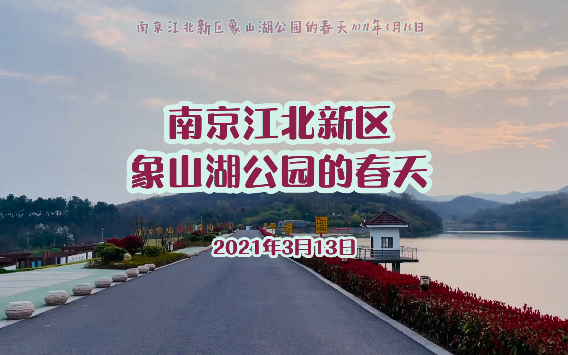 南京江北新区象山湖公园的春天2021年3月13日哔哩哔哩bilibili