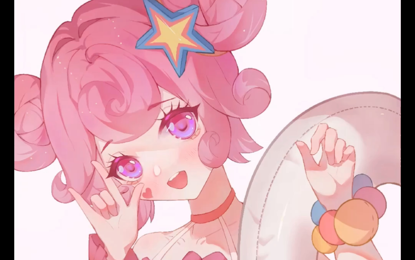 2小时摸鱼小乔缤纷独角兽绘画过程