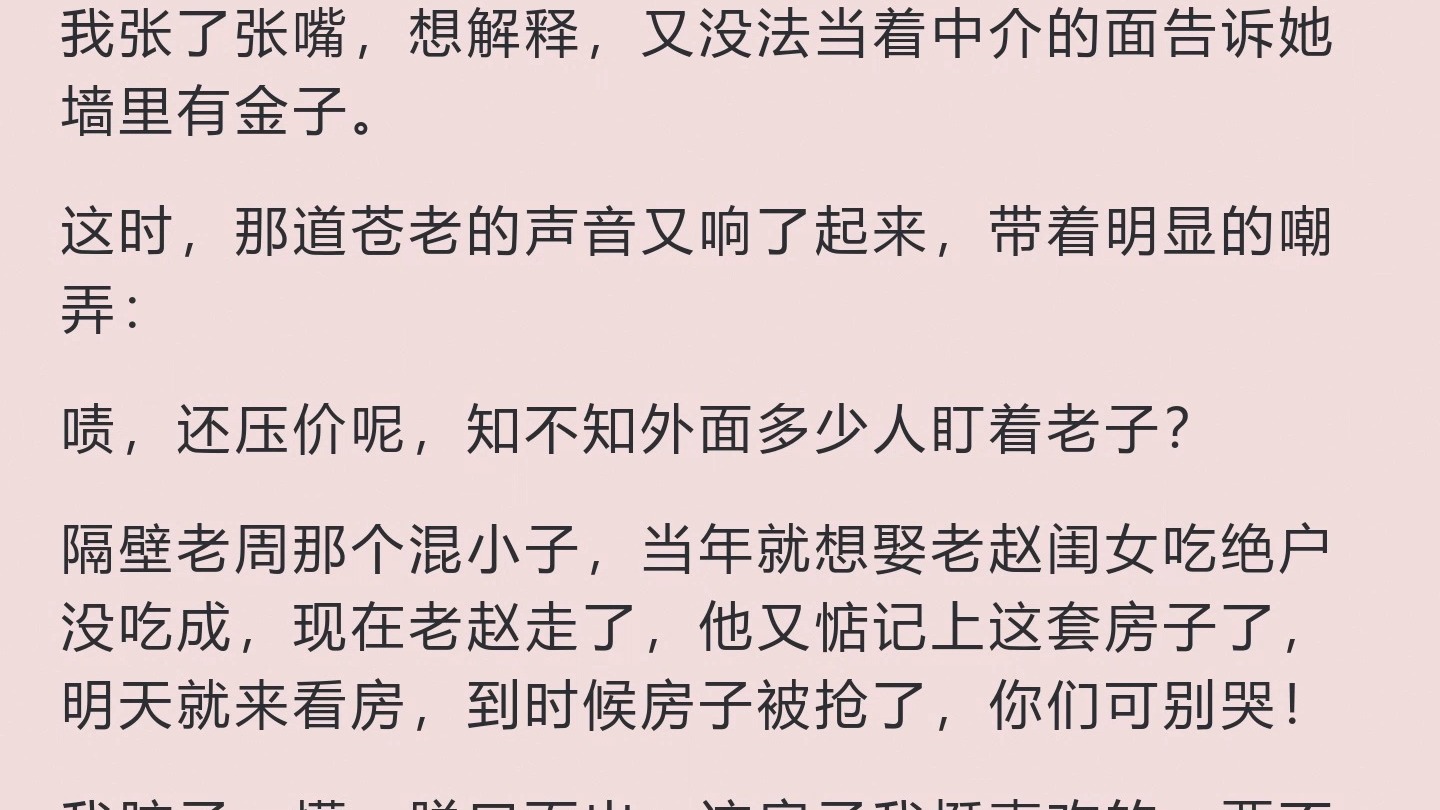 全家逼我放弃老破小，可房子说它墙里有黄金啊（准备买房结婚，中介按预算）