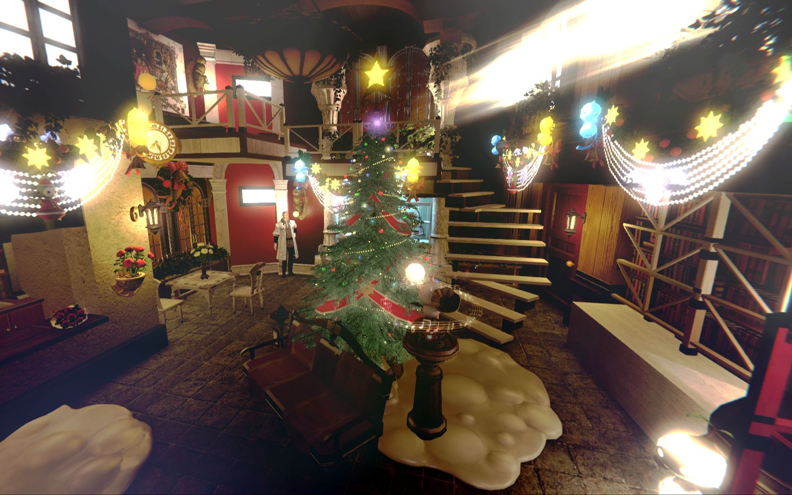 ff14装修s房星芒节小镇广场