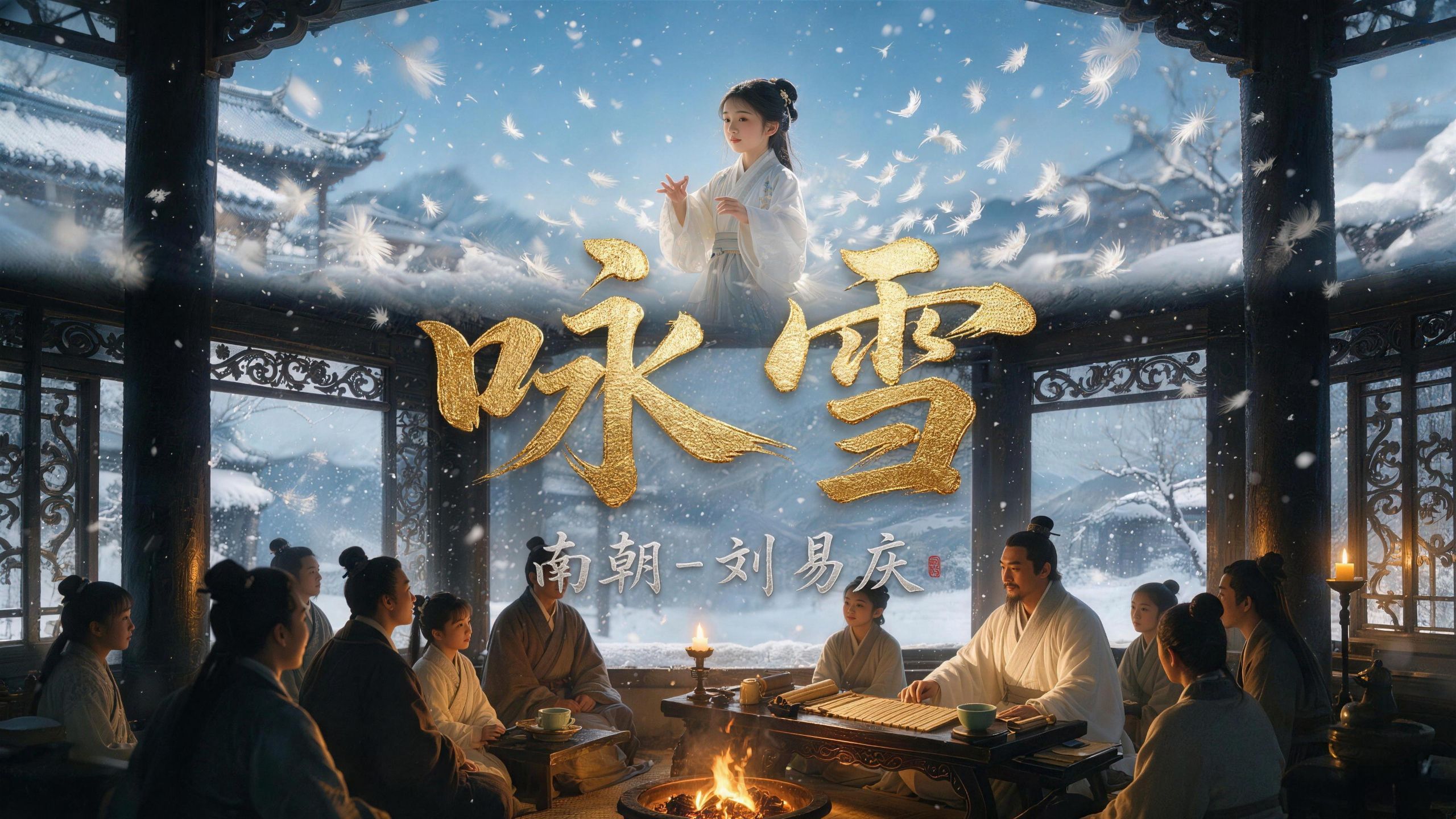 【国学硬核】《咏雪》三层才情比拼：撒盐vs柳絮，1400年前的少女如何用一句话碾压群儒？