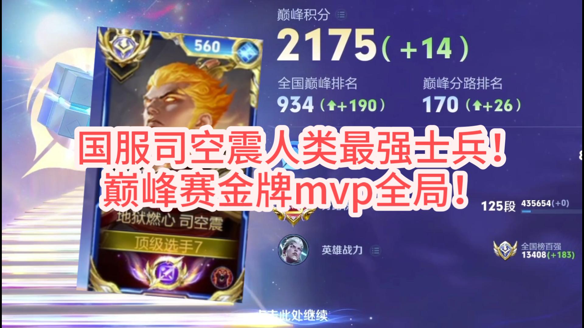 国服司空震士兵全局!