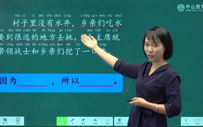 [图]3月18日 一年级语文 课文1 吃水不忘挖井人（第二课时）