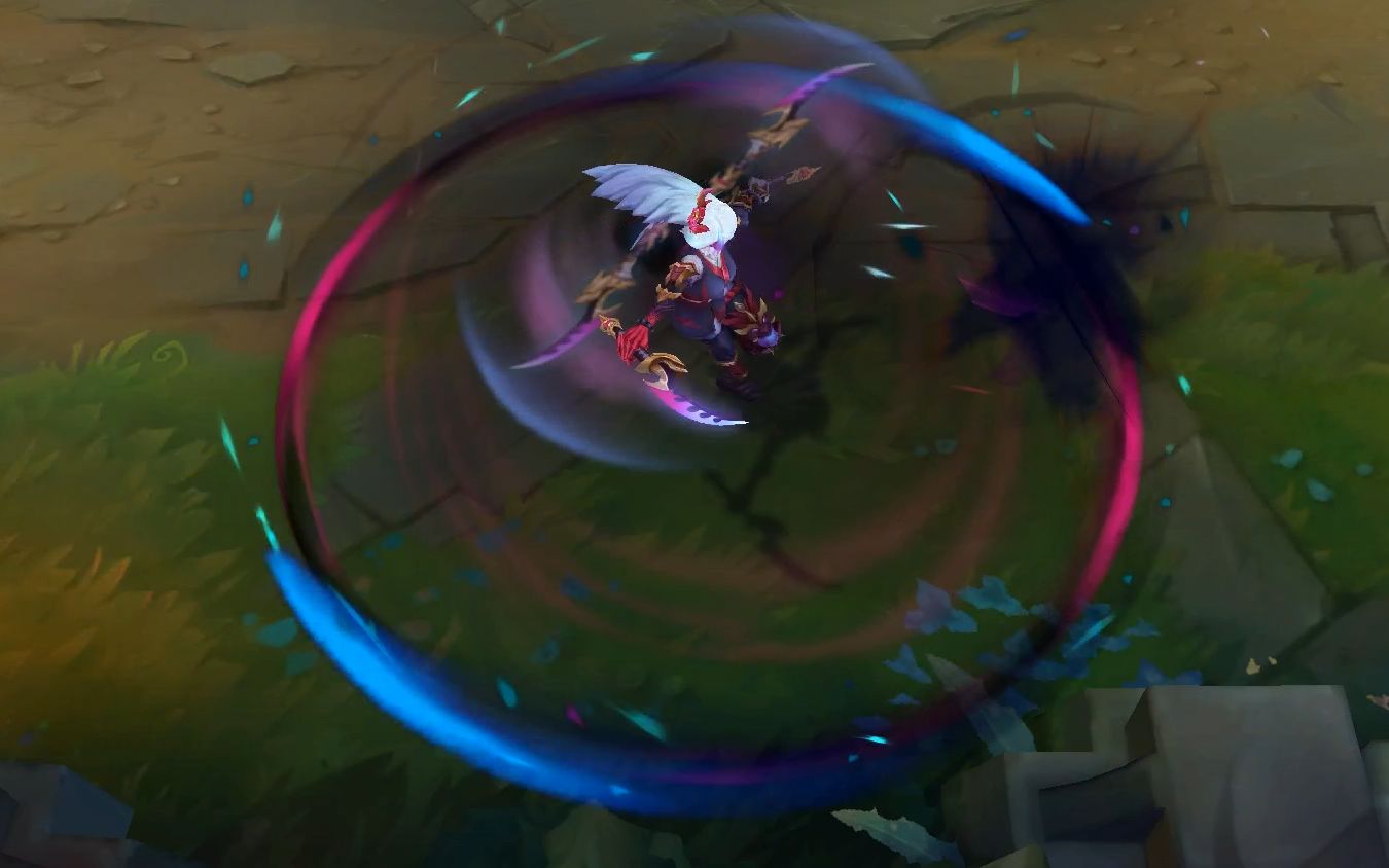 lol:卡特"腥红之月"新皮肤特效展示,红莲业火妖艳风,爱了!