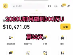 Скачать видео: 挑战2000U到300万U第33天，目前额：10471U（公开可查）