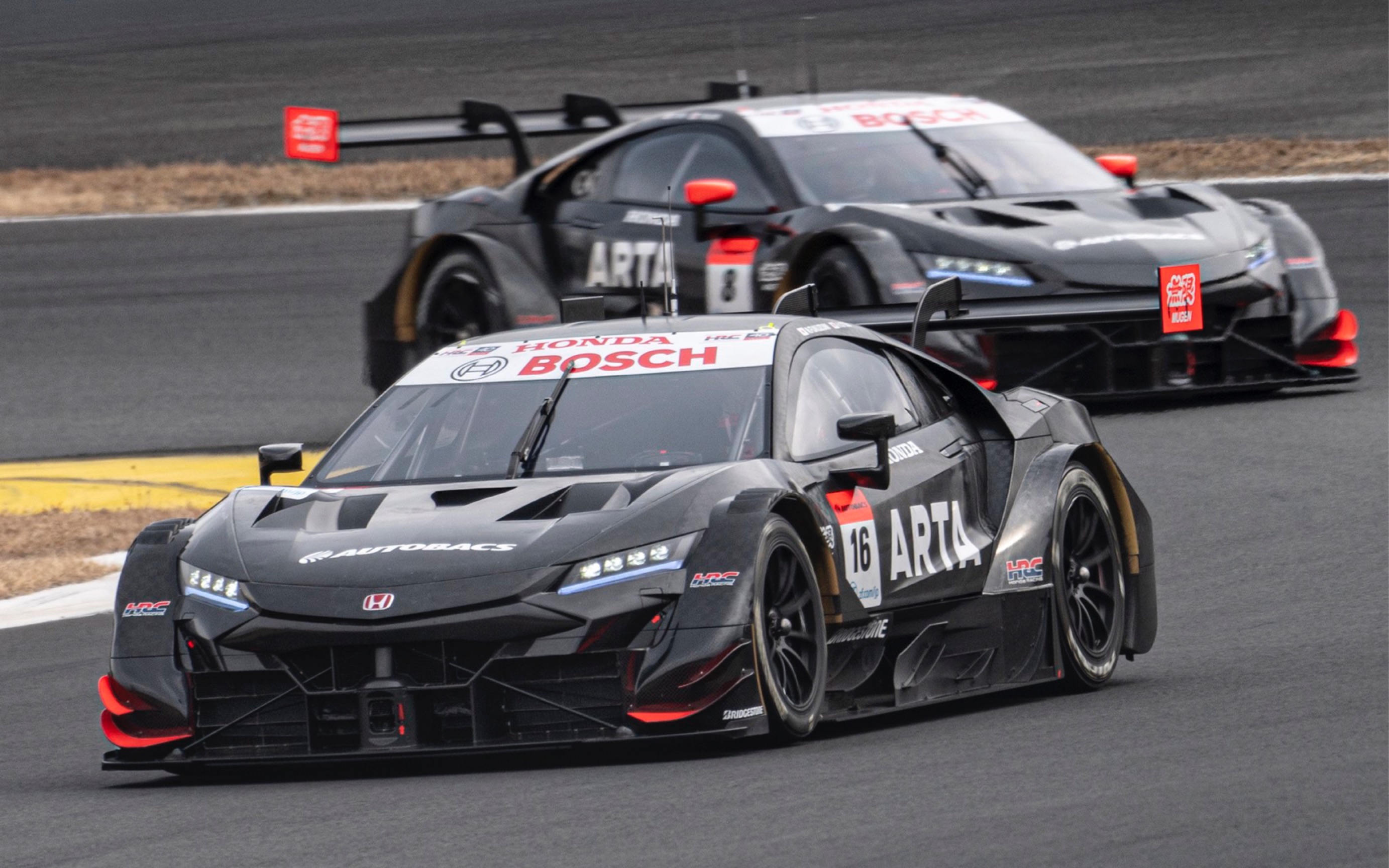 【super gt】纯声浪!本田nsx type s和日产z在富士赛道测试