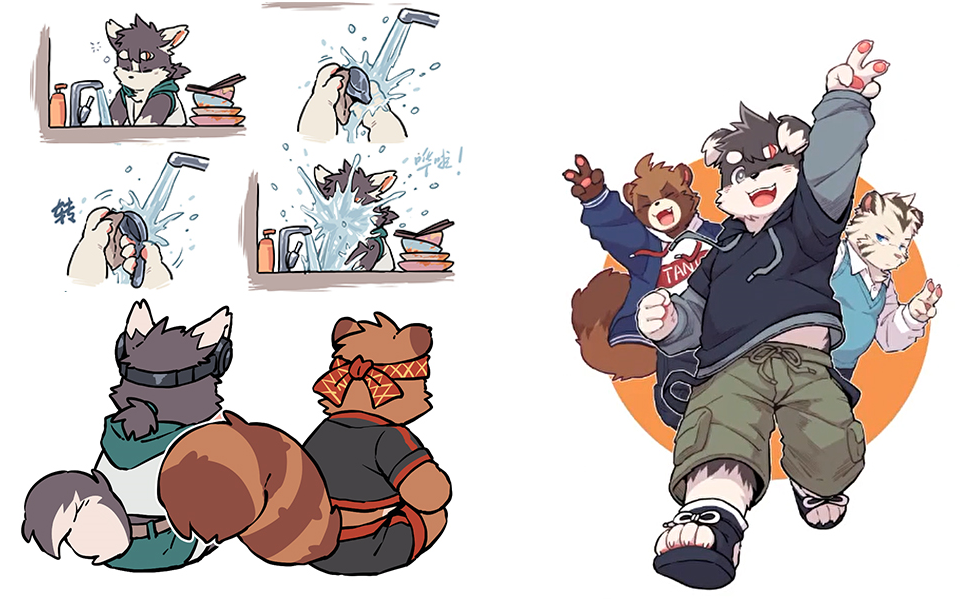 20210214《全兽出击》作者-狼小魂 下午画画直播(录屏)