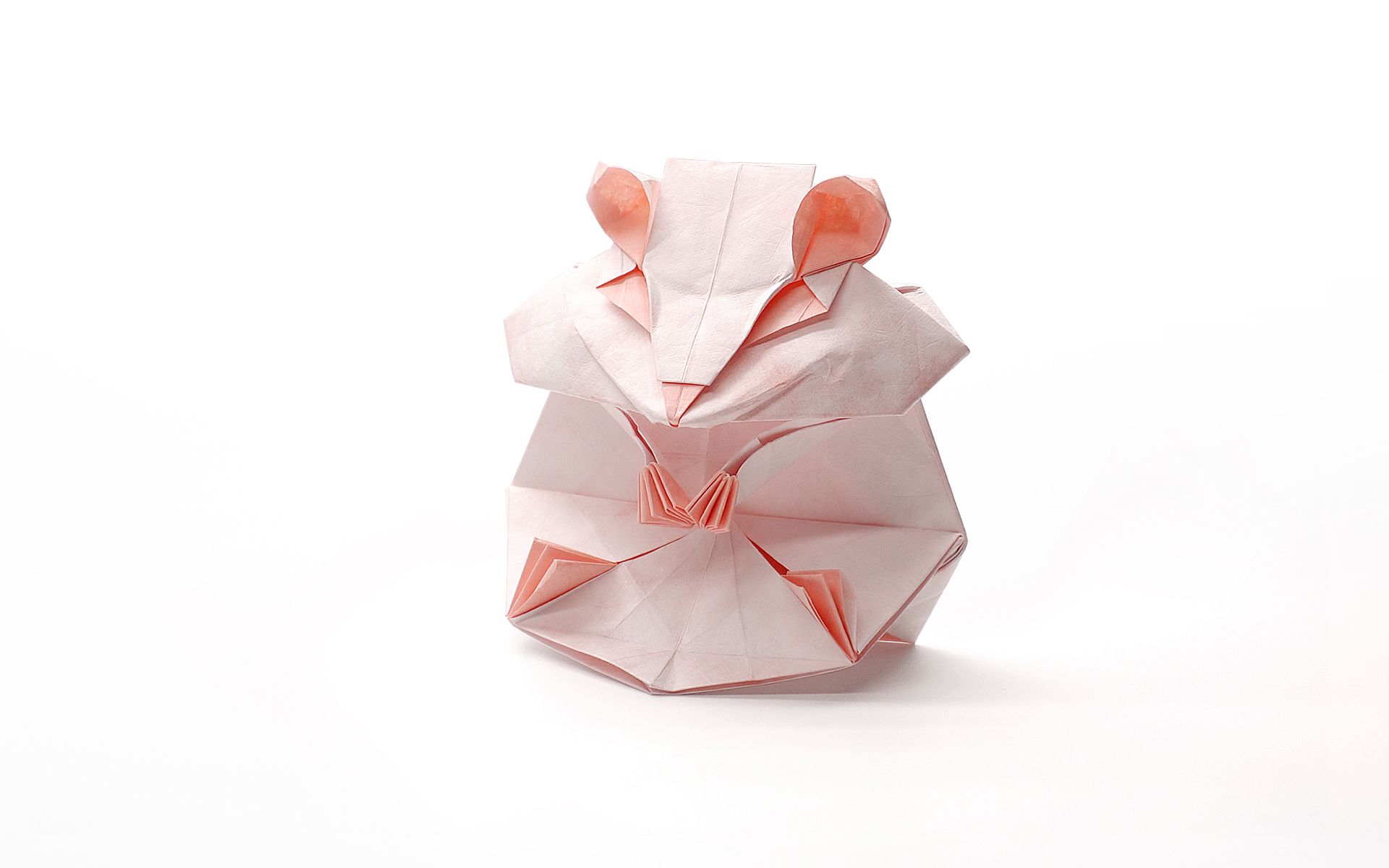 折纸 仓鼠 origami hamster