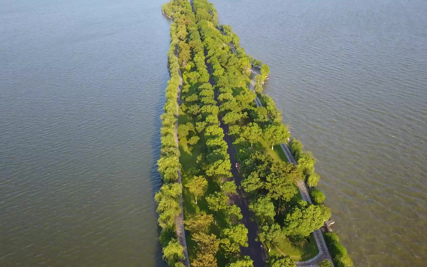 大疆无人机mavic拍摄宁波东钱湖