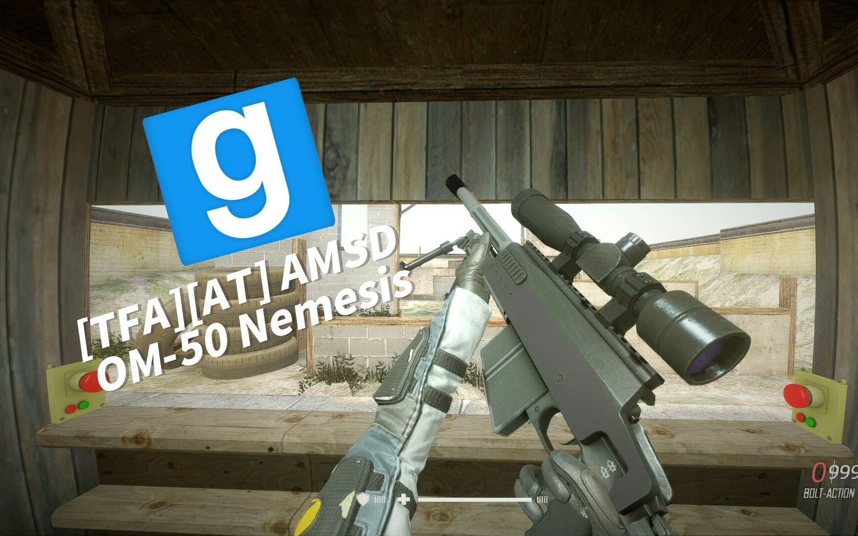 【GMOD】模组推荐:[TFA][AT] AMSD OM50 Nemesis单机游戏热门视频