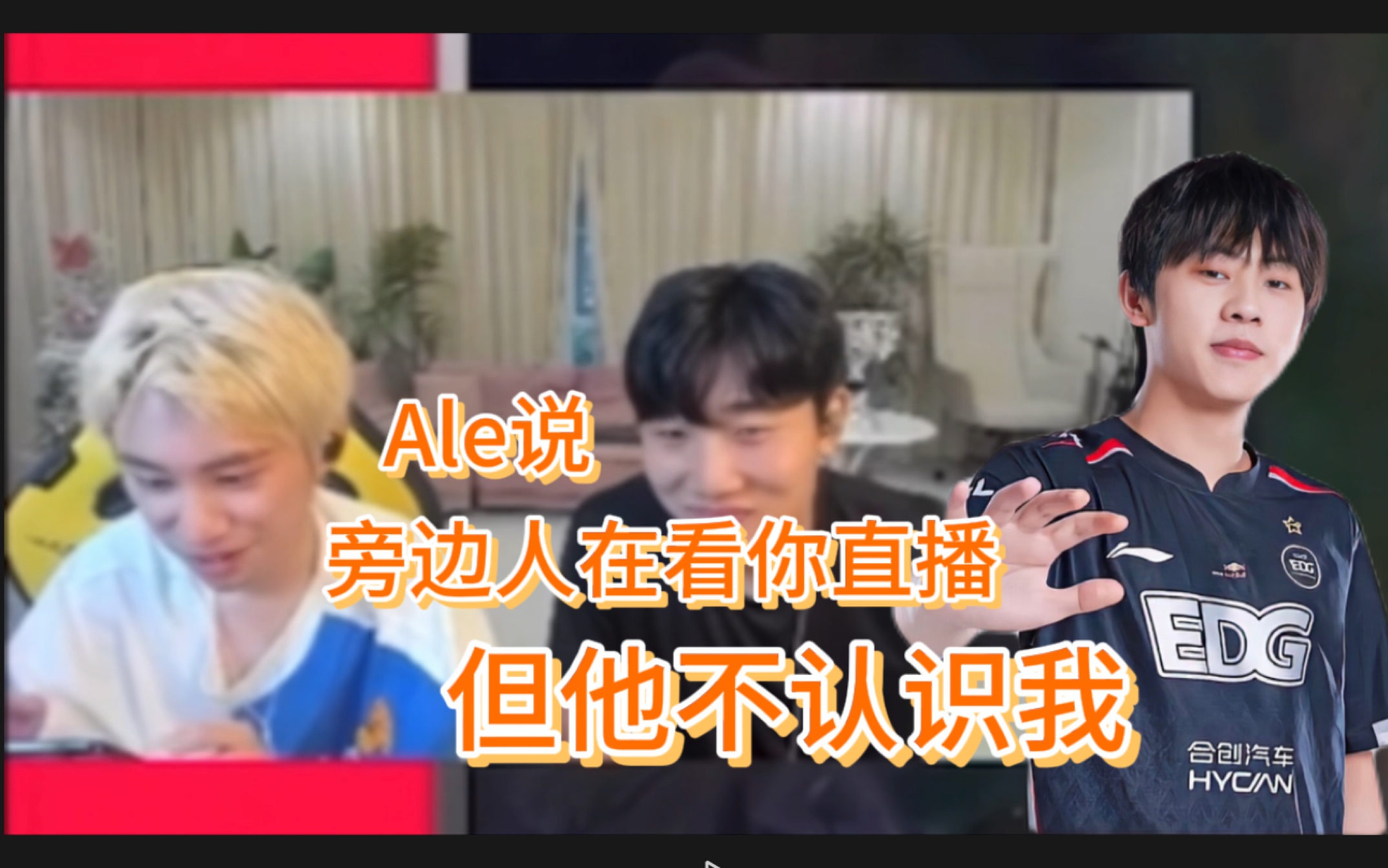 【doinb直播】Ale给大主播发微信“旁边人在看你直播但他却不认识我…”电子竞技热门视频