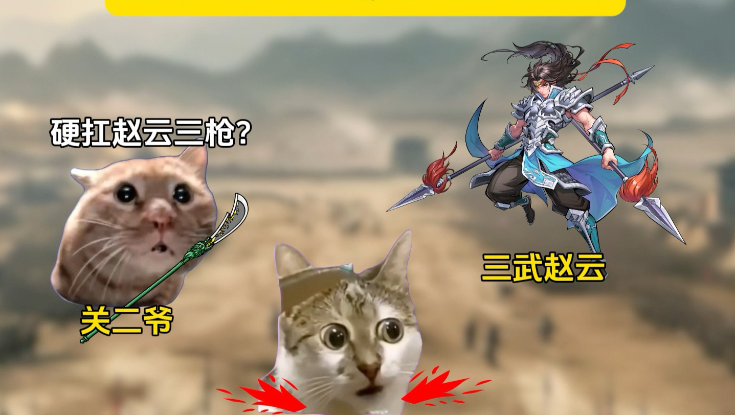 赵云连攮三枪都不嘎?-猫meme小剧场江笑笑-猫meme小剧场江笑笑-哔哩哔哩视频