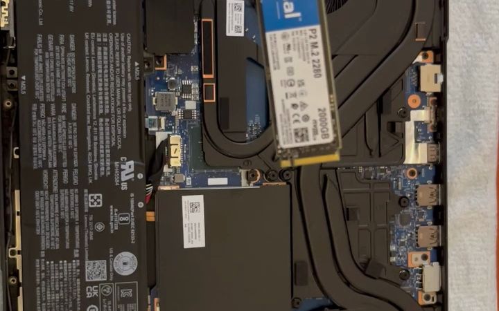 联想y9000p 2023款拆机加固态硬盘