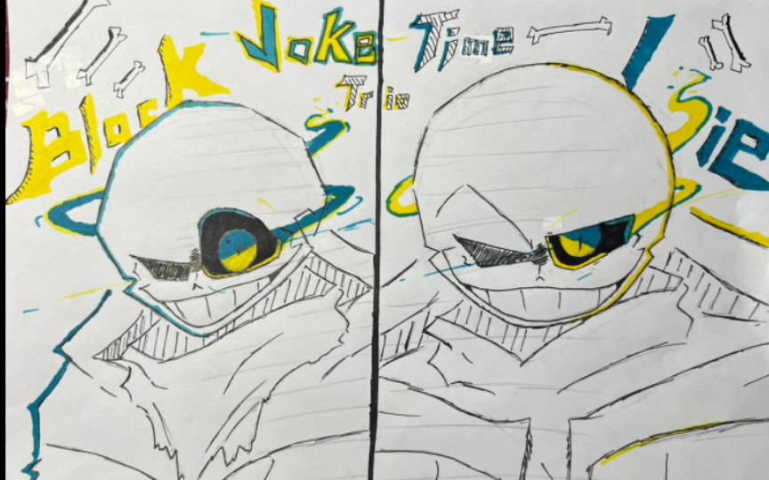 【手绘】[ 三重笑话-第二阶段 ]black lie (joke time trio phase2)