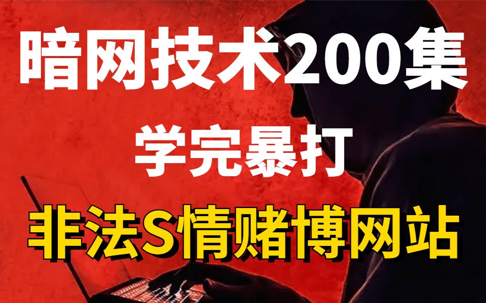 【Web安全】 安服总监耗时300小时录制 网络安全技术入门到实战教程哔哩哔哩bilibili