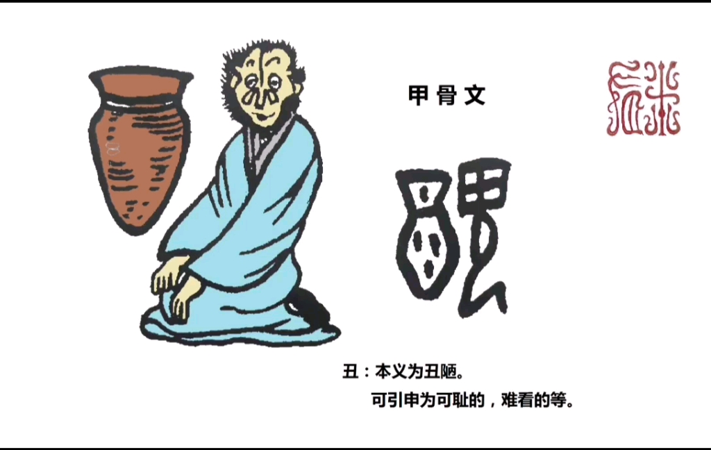 趣味甲骨文"丑"