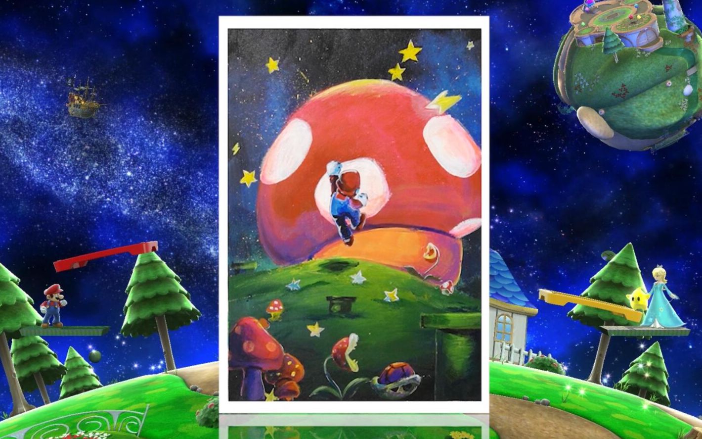 【丙烯画】【绘画教程】超级玛丽Paint Super MARIO  Game Character Acrylic Painting哔哩哔哩bilibili