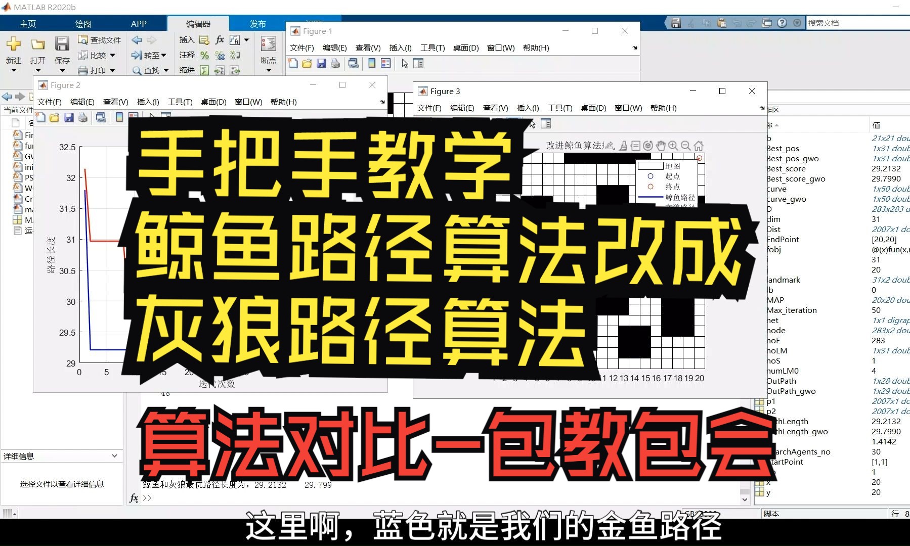 【论文代码复现124】免费获取素材代码,手把手教学【改进的鲸鱼机器人路径规划】改成【基于灰狼算法的机器人路径规划】进行算法对比,提供原始素...