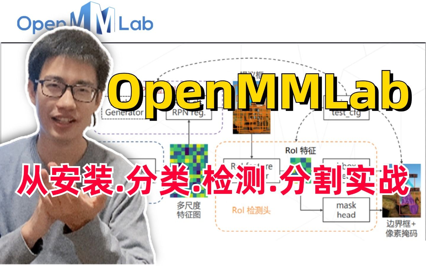 【比刷剧还爽】迪哥半天带你吃透论文实验神器—OpenMMLab框架,分类、检测、分割一套搞定,OpenMMLab保姆级入门教程!哔哩哔哩bilibili